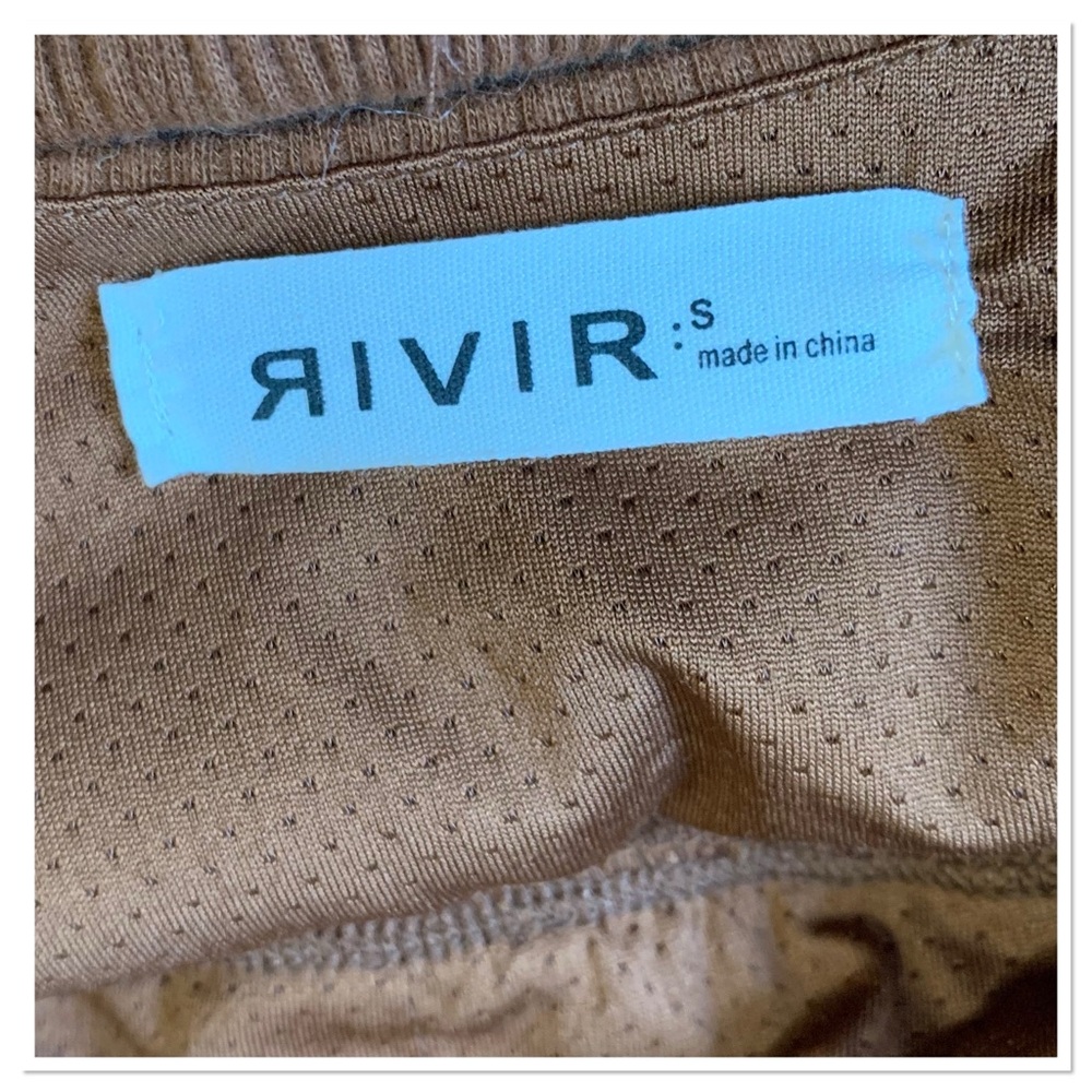 RIVIR Ribbed Lounge Set Brown Size Small - Picture 7 of 9